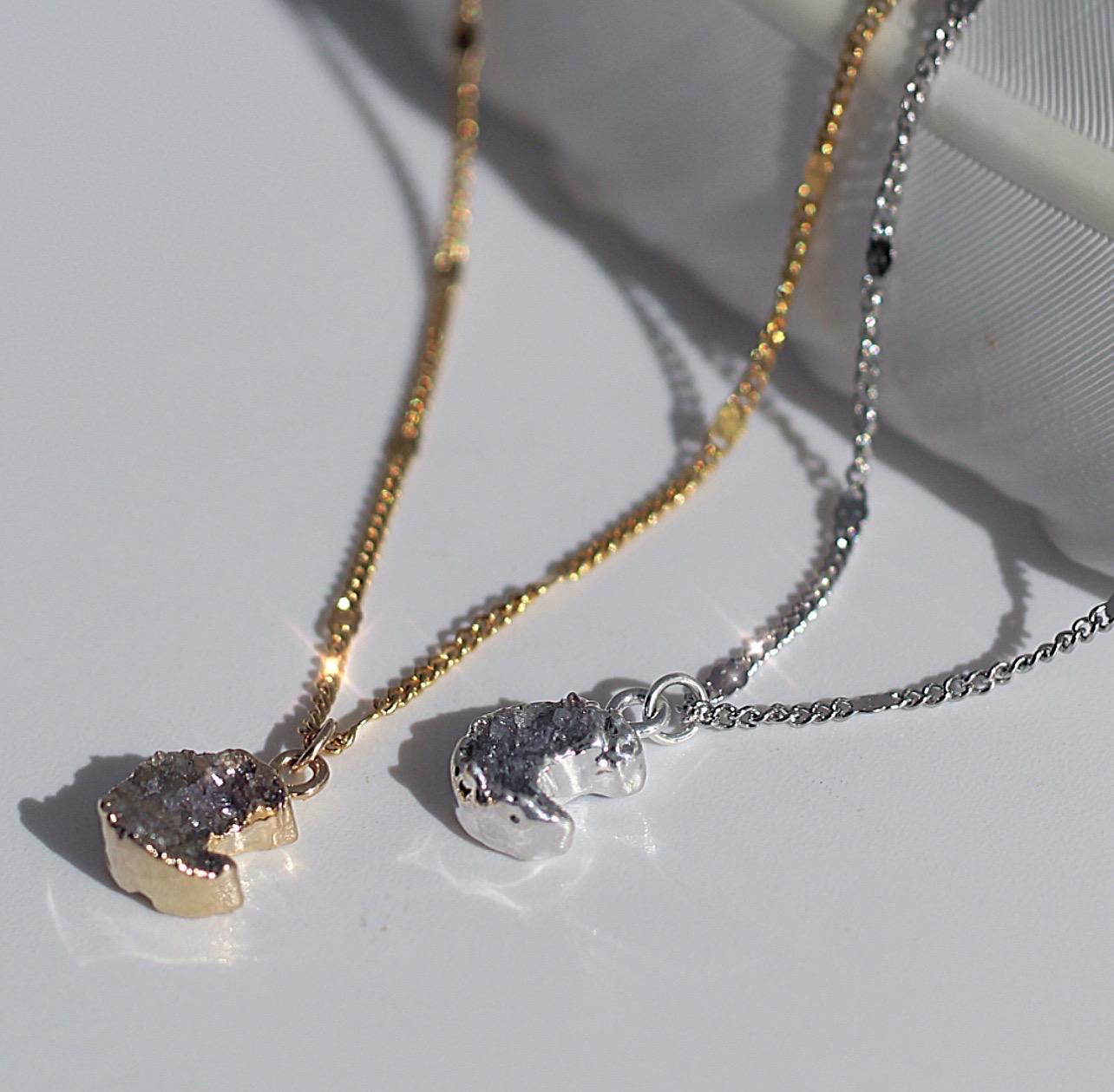 Amethyst Moon Necklace, Amethyst Moon Jewelry, Crescent Moon Necklace Large, Crescent Moon Pendant, Moon and Star Necklace, Moon Lover