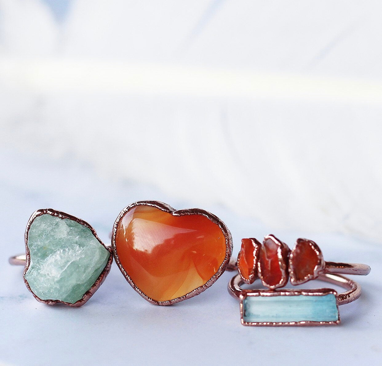 Aquamarine Birthstone Ring, March Birthstone Jewelry, Aquamarine Bar Ring, Raw Birthstone Jewelry, Aquamarine Gemstone Ring