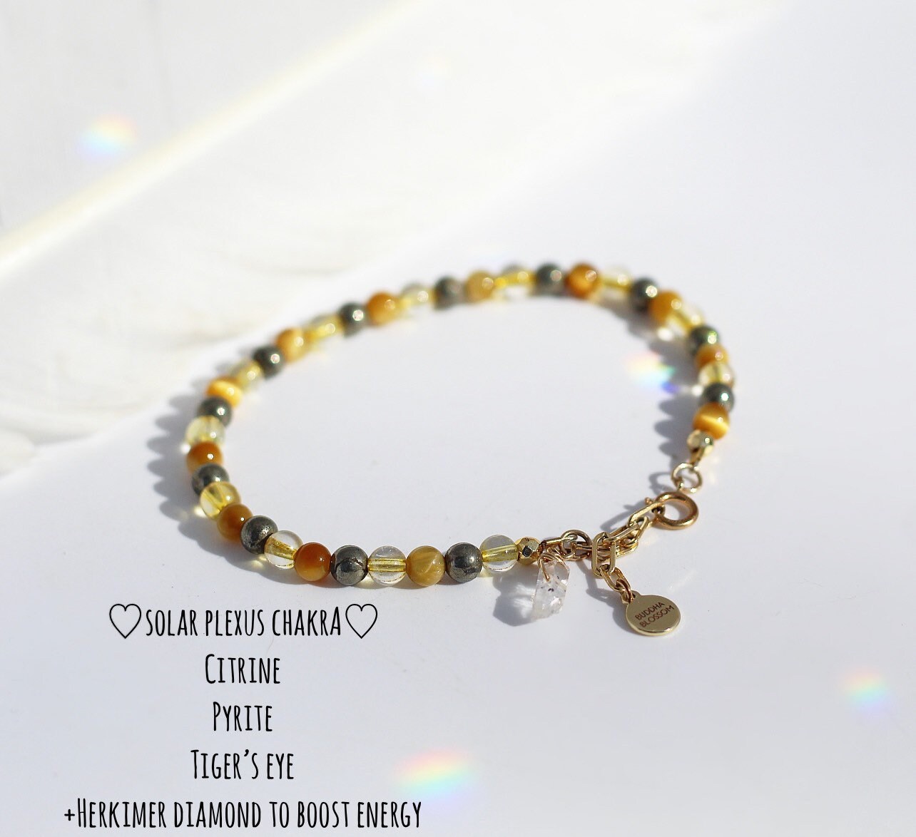 Chakra Crystal Bracelet, Delicate Crystal Bead Bracelet, Rainbow Stacking Bracelet, Raw Crystal Bead Bracelet, Chakra Jewelry