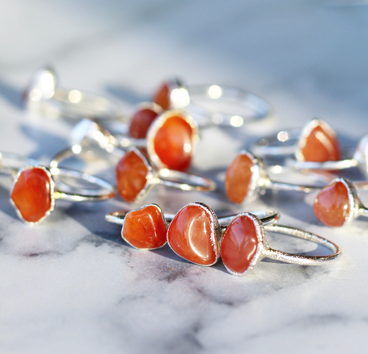 Chunky Carnelian Ring in Sterling Silver, gemstone jewelry, raw gemstone ring, root chakra ring, orange carnelian, gemstone ring, big raw gemstone, carnelian raw stone, carnelian ring, chunky carnelian, buddha blossom, blossom jewels