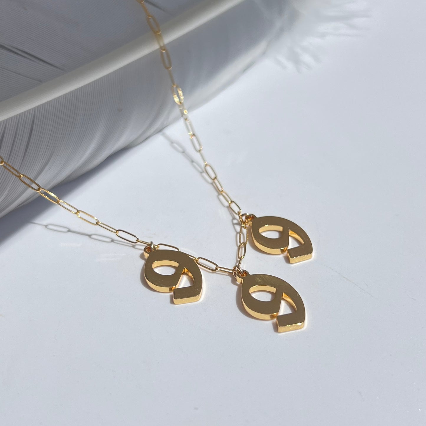 Customizable Angel Number Necklace in 14k Gold Filled or Sterling Silver