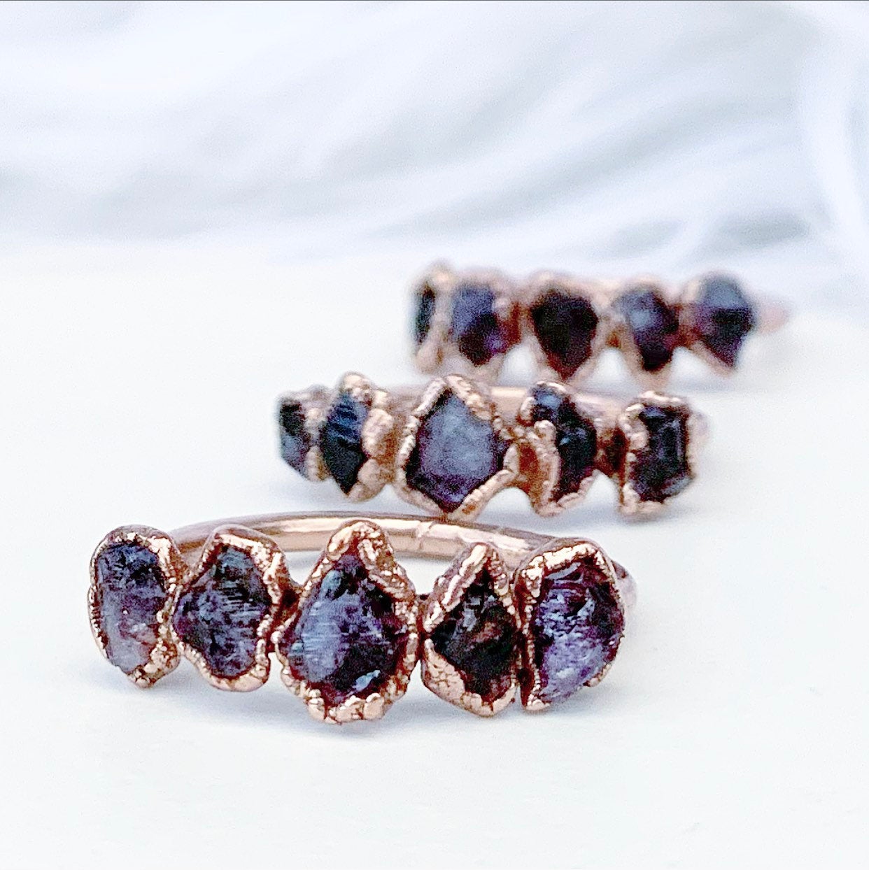 Genuine Amethyst Statement Ring