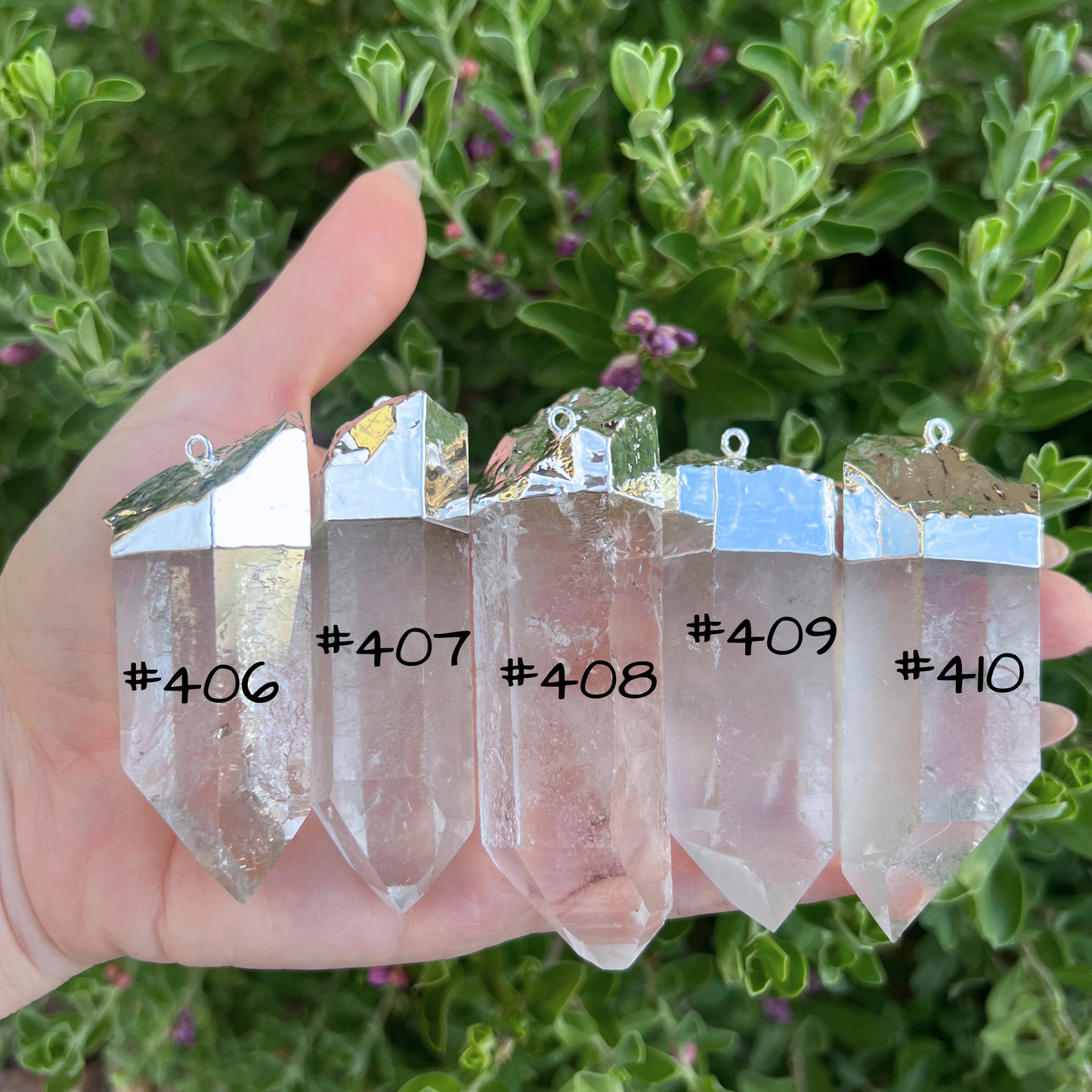 Extra Large Brazilian Crystal Quartz Pendant