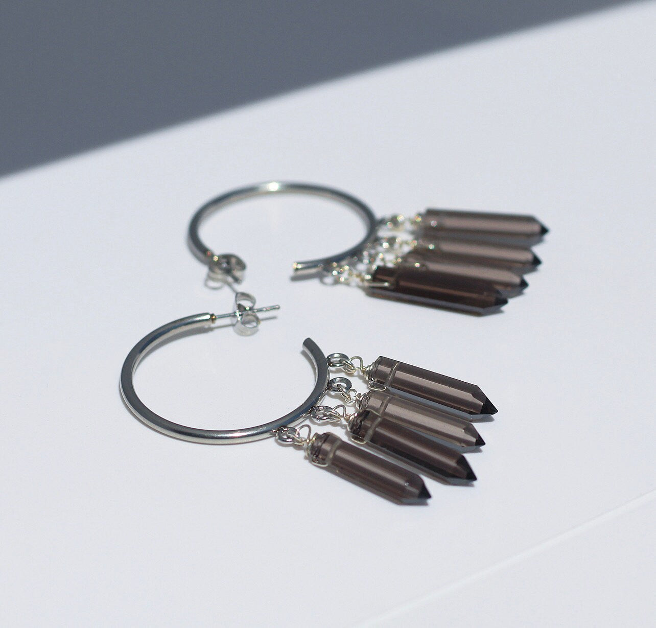 Pick Your Crystal- Charming Chime Hoops