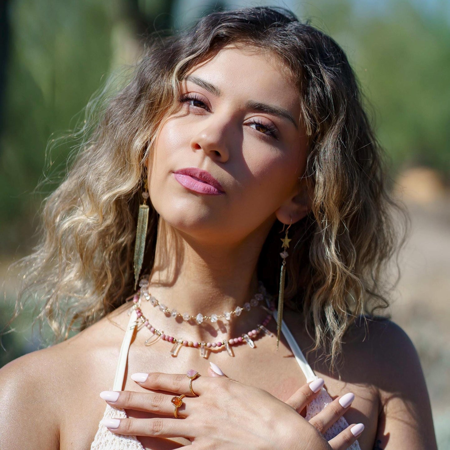 Long Gold Fringe Dangle Earrings, Crystal Fringe Earrings, Star Statement Earrings, Boho Duster Earrings, Shooting Star Earrings, Boho Style