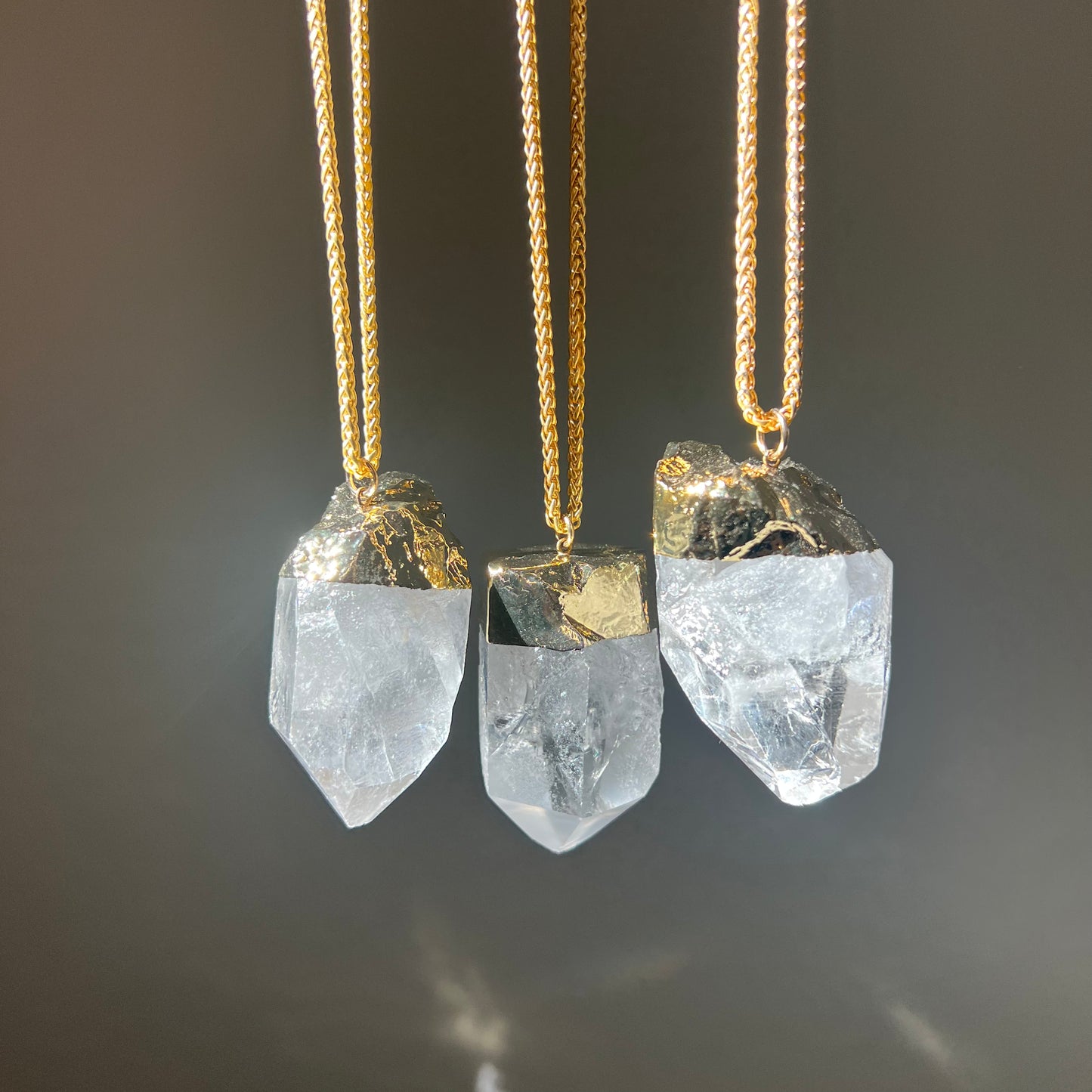 Extra Large Brazilian Crystal Quartz Pendant