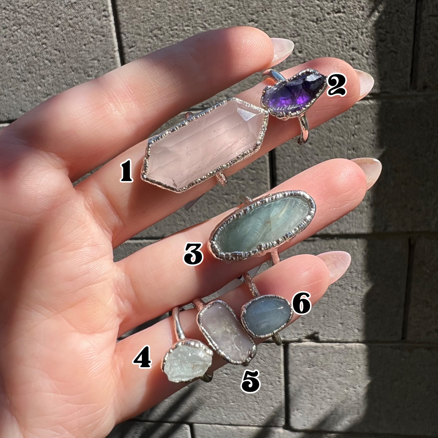 SILVER RINGS sizes 5 to 5.5