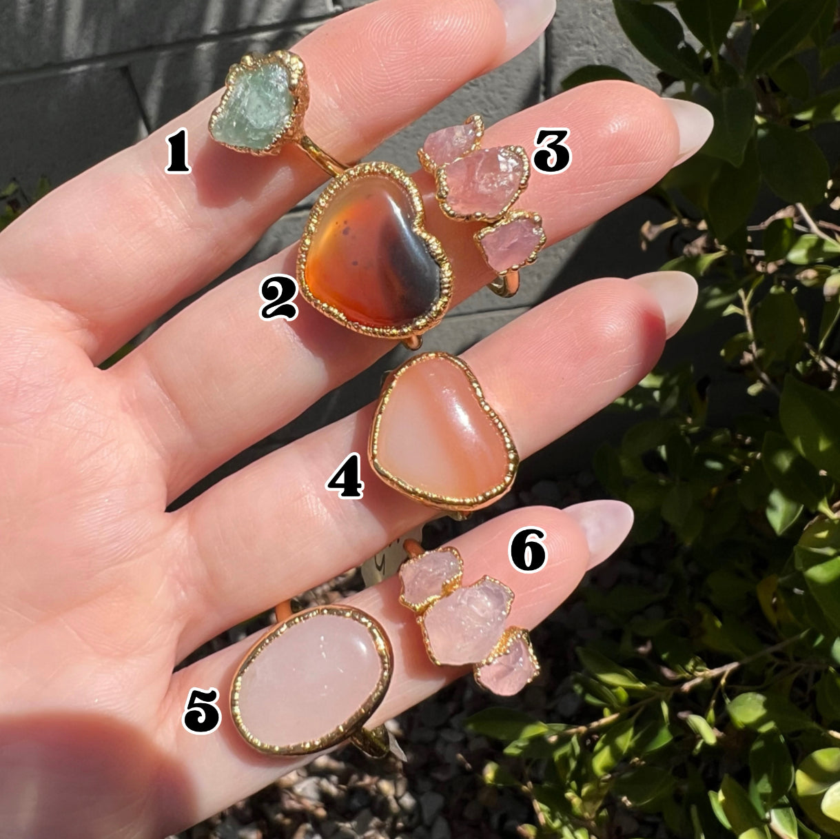 GOLD RINGS sizes 5.5 to 7