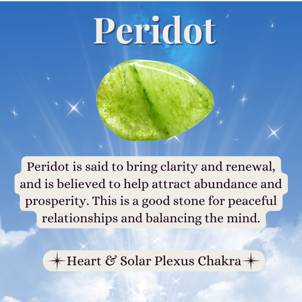Peridot Buddha Blossom Jewels Gift Bag and Ring Care Card