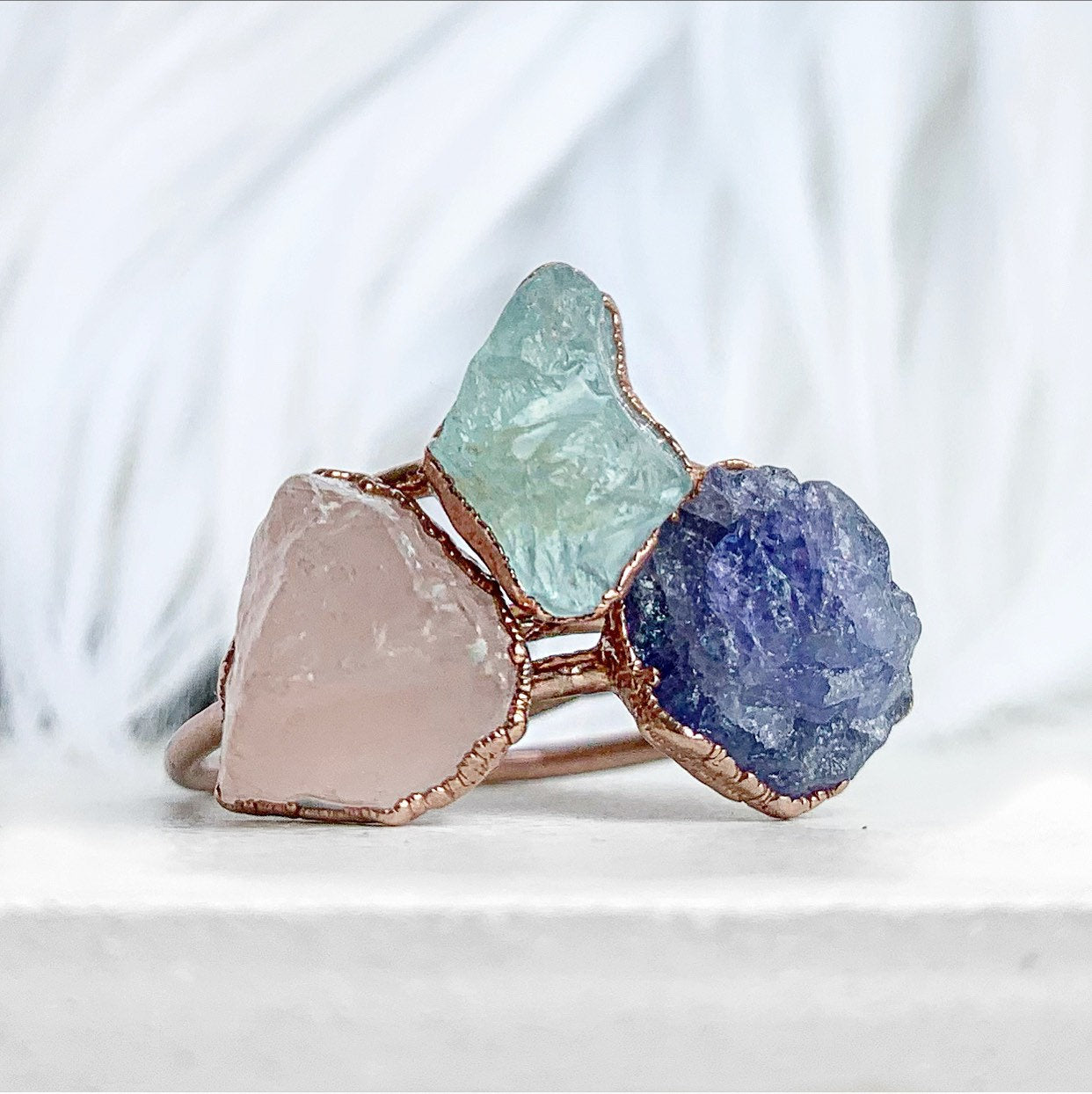 Raw Aquamarine Ring