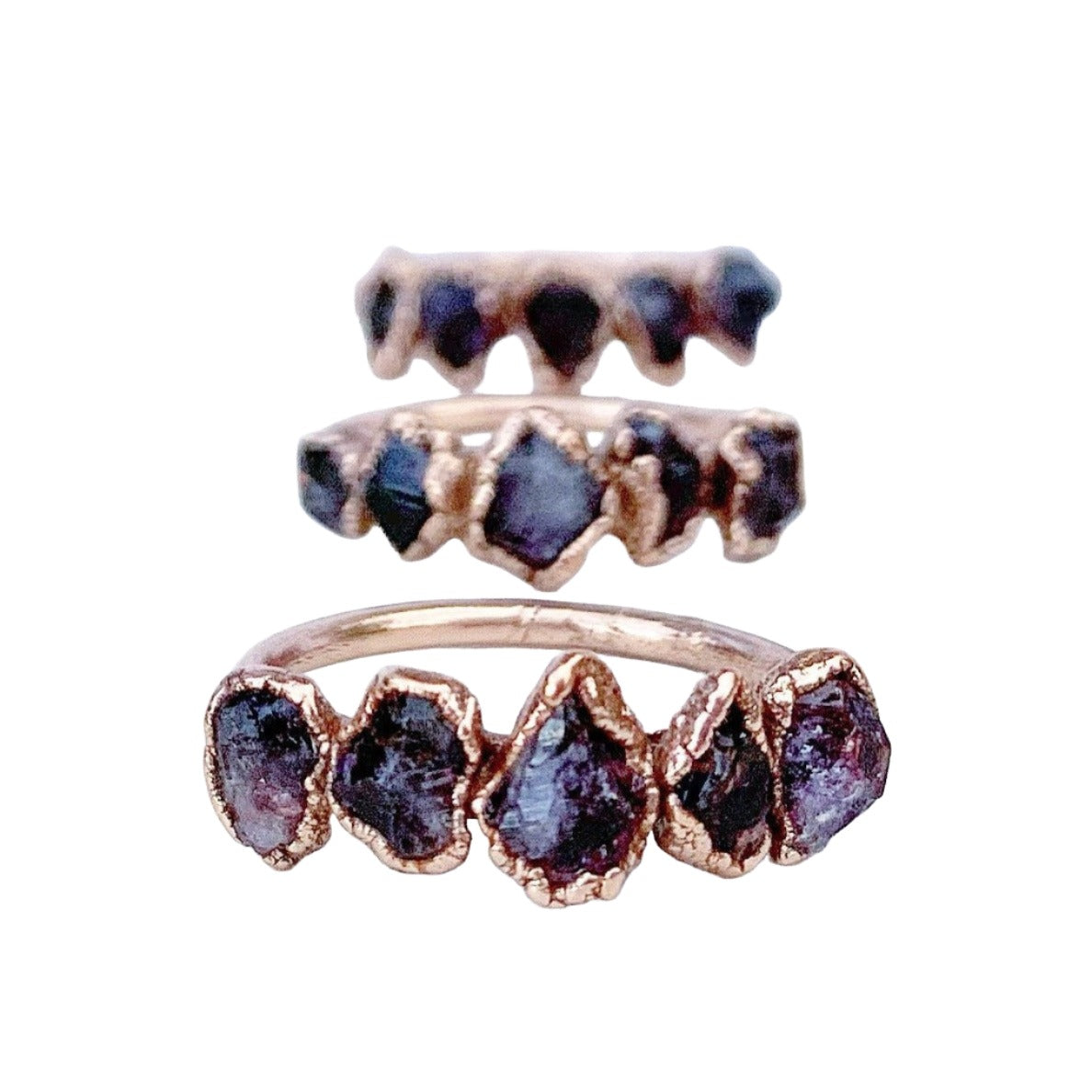 Amethyst hot sale statement rings