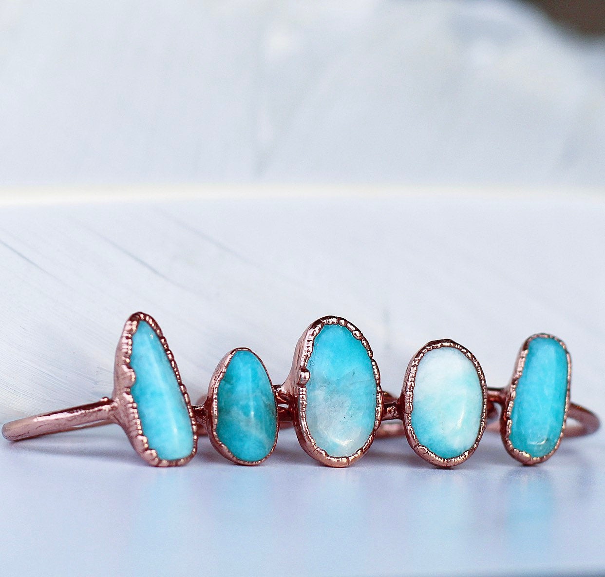 Raw Amazonite Stone Ring, Natural Amazonite Ring, Oval Stone Ring, Alternative Birthstone Ring, Leo Birthstone Ring, Aries Birthstone Ring