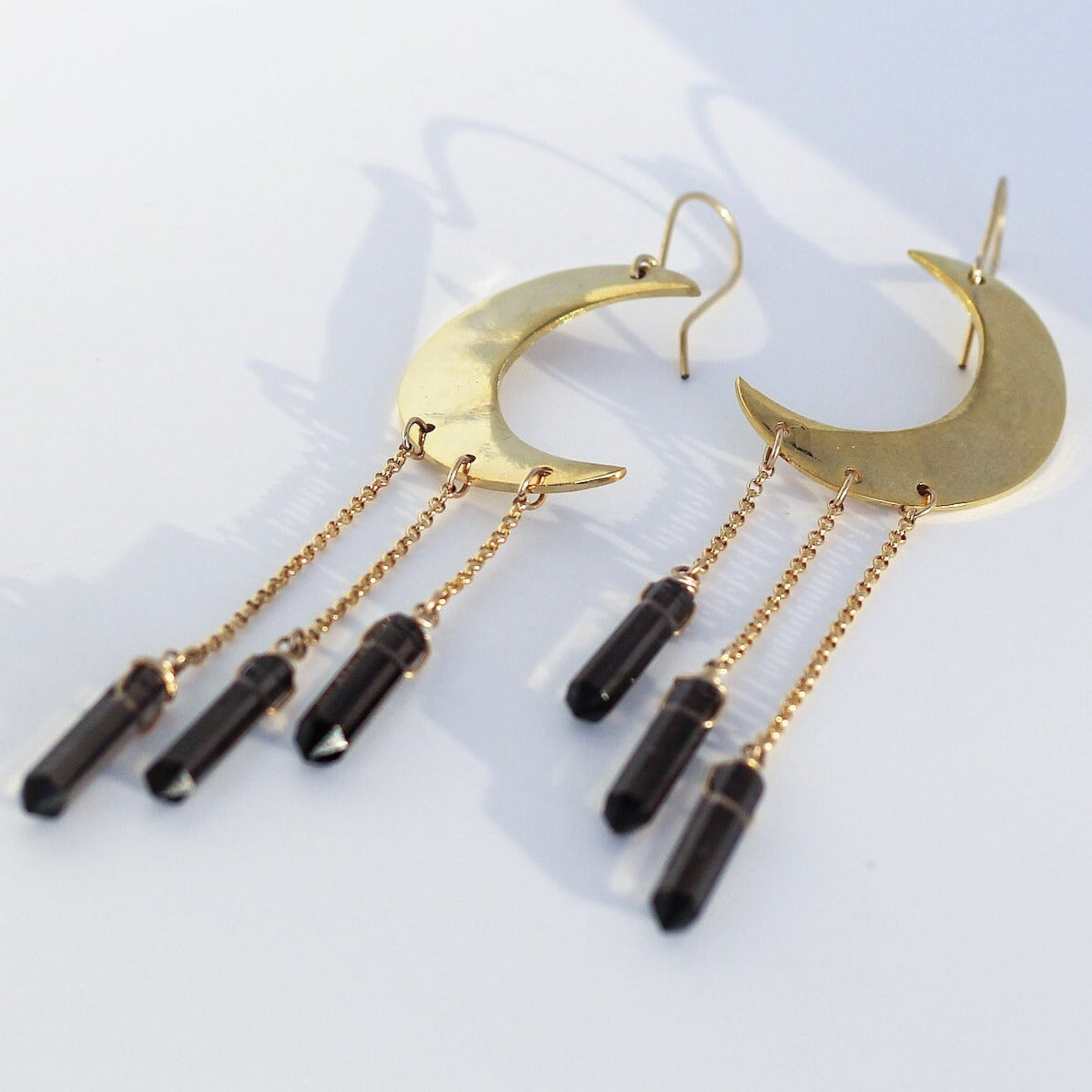 Celestial Moon Dangle Earrings, Celestial Crystal Earrings, Goddess Earrings, Moon Statement Earrings, Big Festival Earrings, Gypsy Earrings
