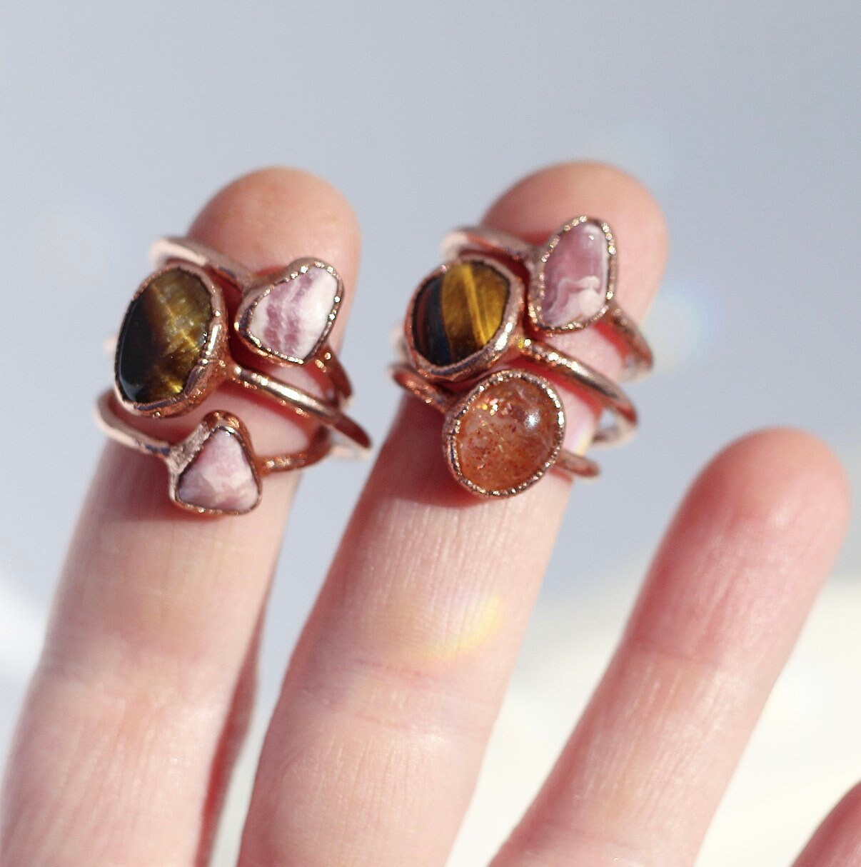 Raw Tigers Eye Ring, Tigers Eye Stone Jewelry, Tigers Eye Crystal Ring, Luck Stone Ring, Smooth Tigers Eye Ring, Raw Crystal Jewelry