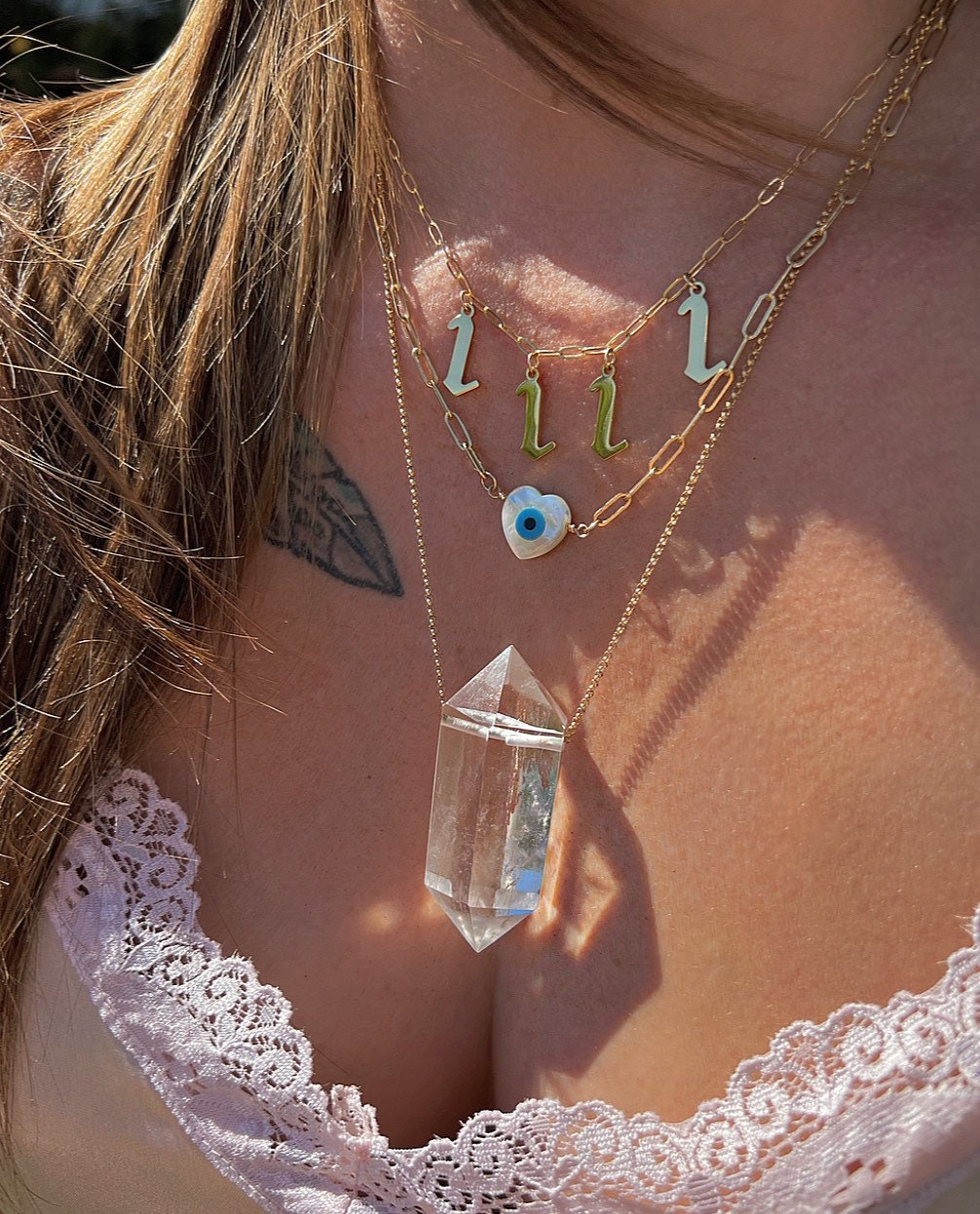 Mother of Pearl Evil Eye Heart Necklace, Gold Filled Pearl Necklace, Pearl Layer Necklace, Heart Shaped Eye Pendant, Boho Pearl Jewelry