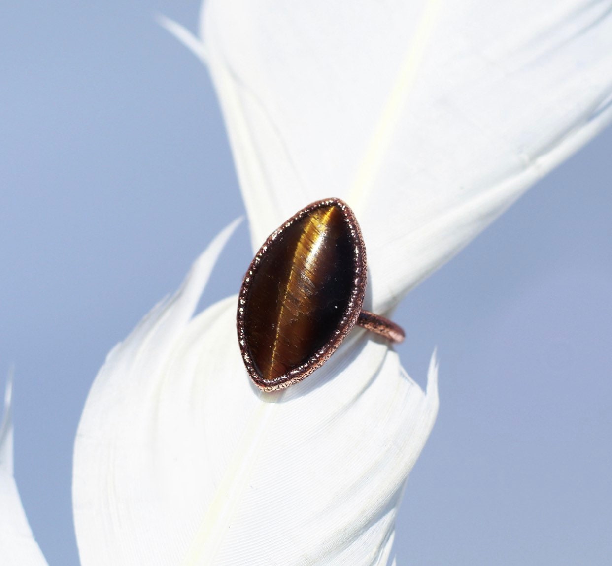 Tigers Eye Statement Ring, Big Tiger’s Eye Ring, Tigers Eye Cocktail Ring, Tiger’s Eye Oval Ring, Raw Tigers Eye Jewelry, Tiger’s Eye Stone