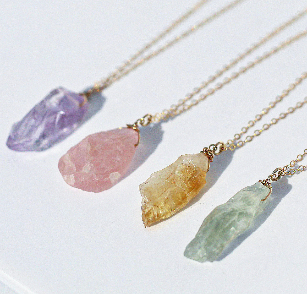 Amethyst Nugget Necklace, Raw Amethyst Necklace, Layering Necklace, February Birthstone Necklace, Amethyst Healing Jewelry, Crystal Stone