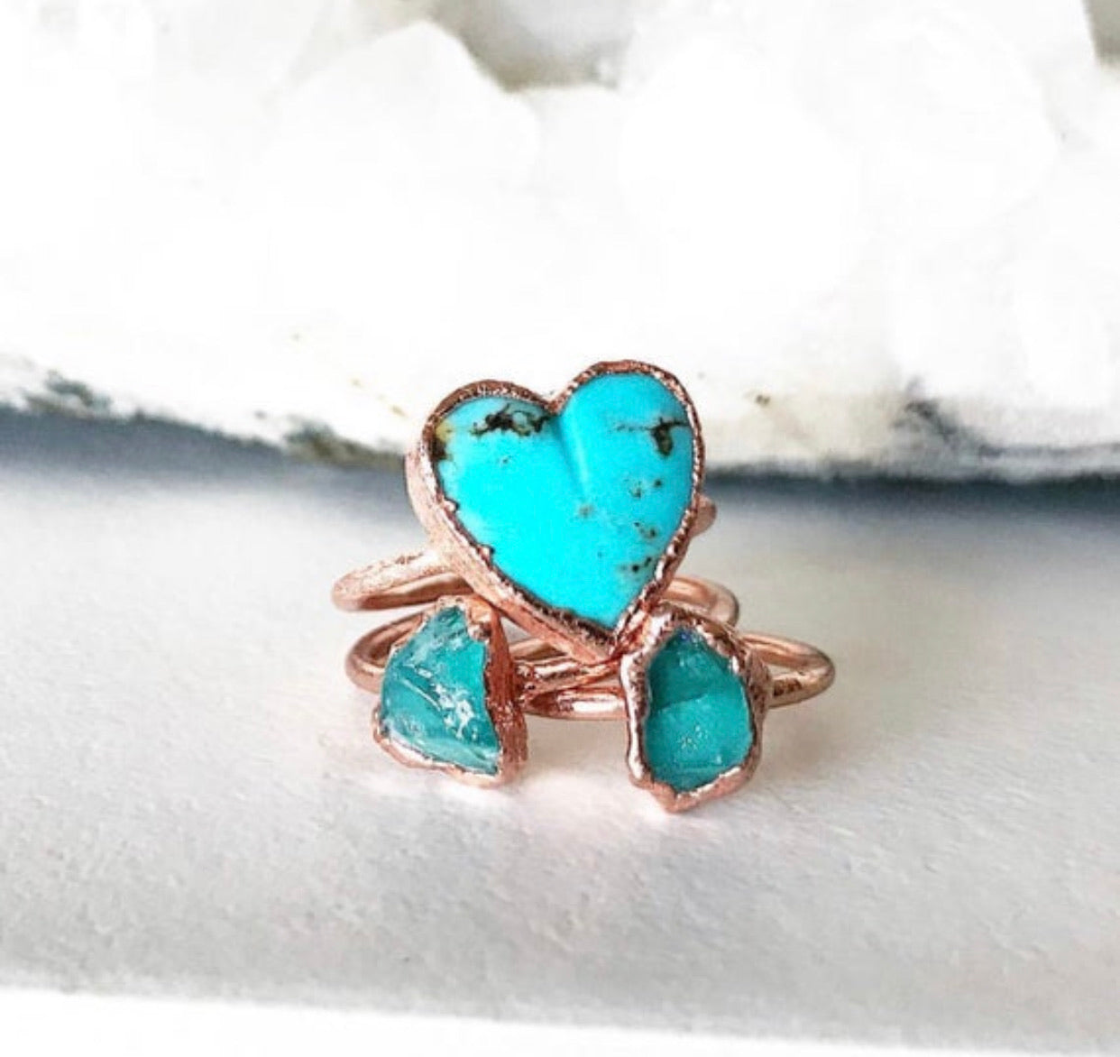 Turquoise Heart Ring