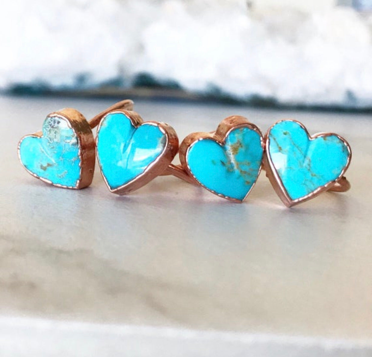 Turquoise Heart Ring