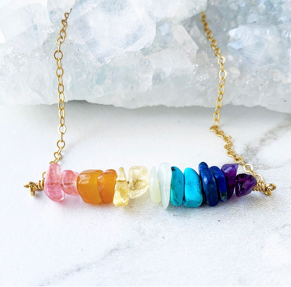 7 Chakra Bar Necklace