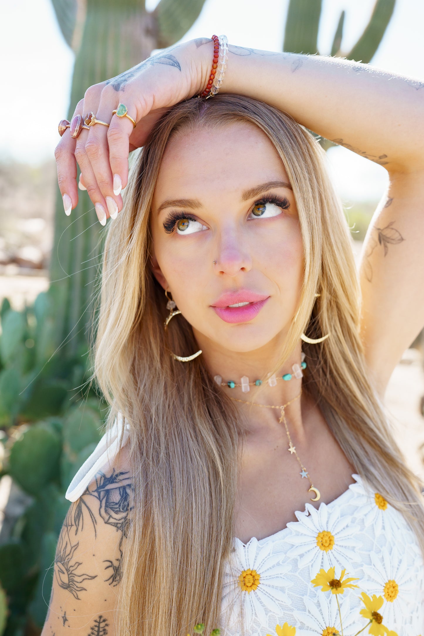 moon and star lariat necklace
