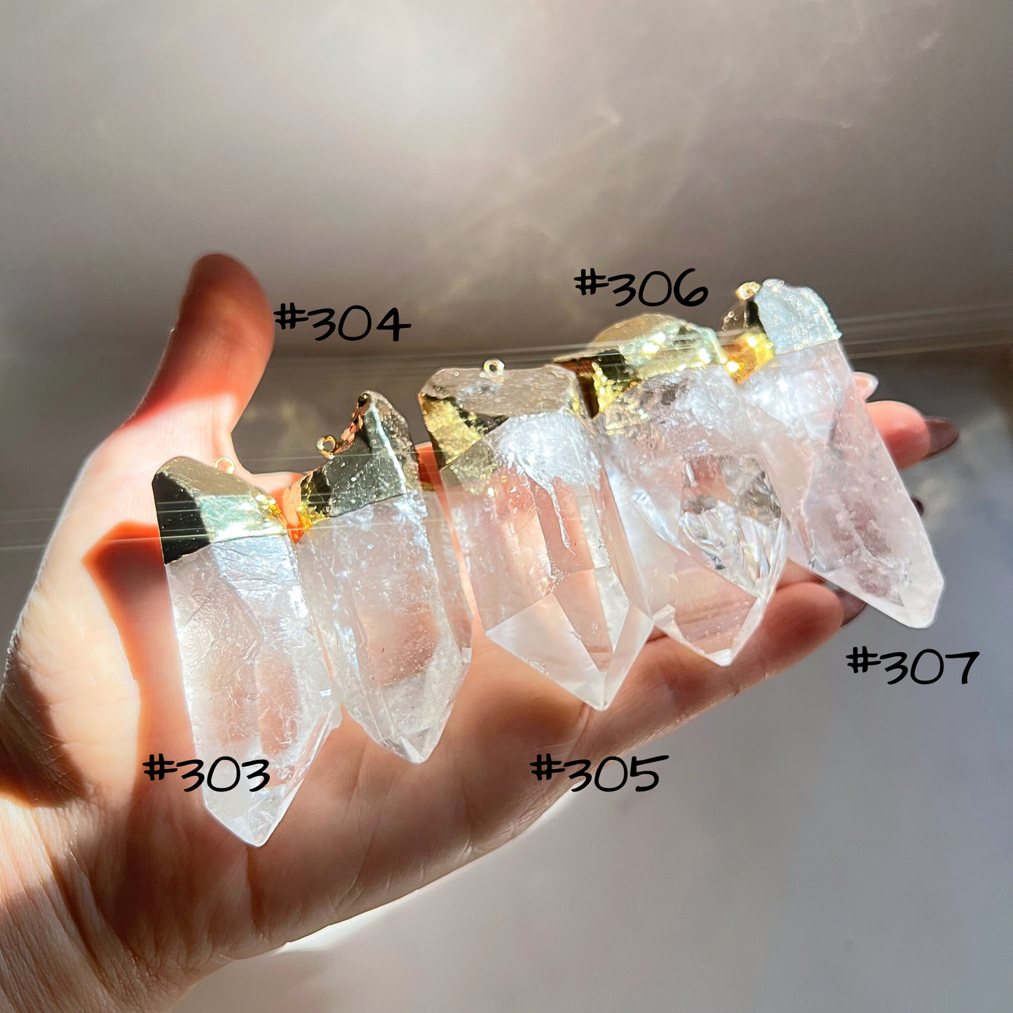 Extra Large Brazilian Crystal Quartz Pendant