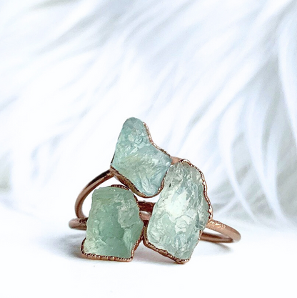 Raw Aquamarine Ring