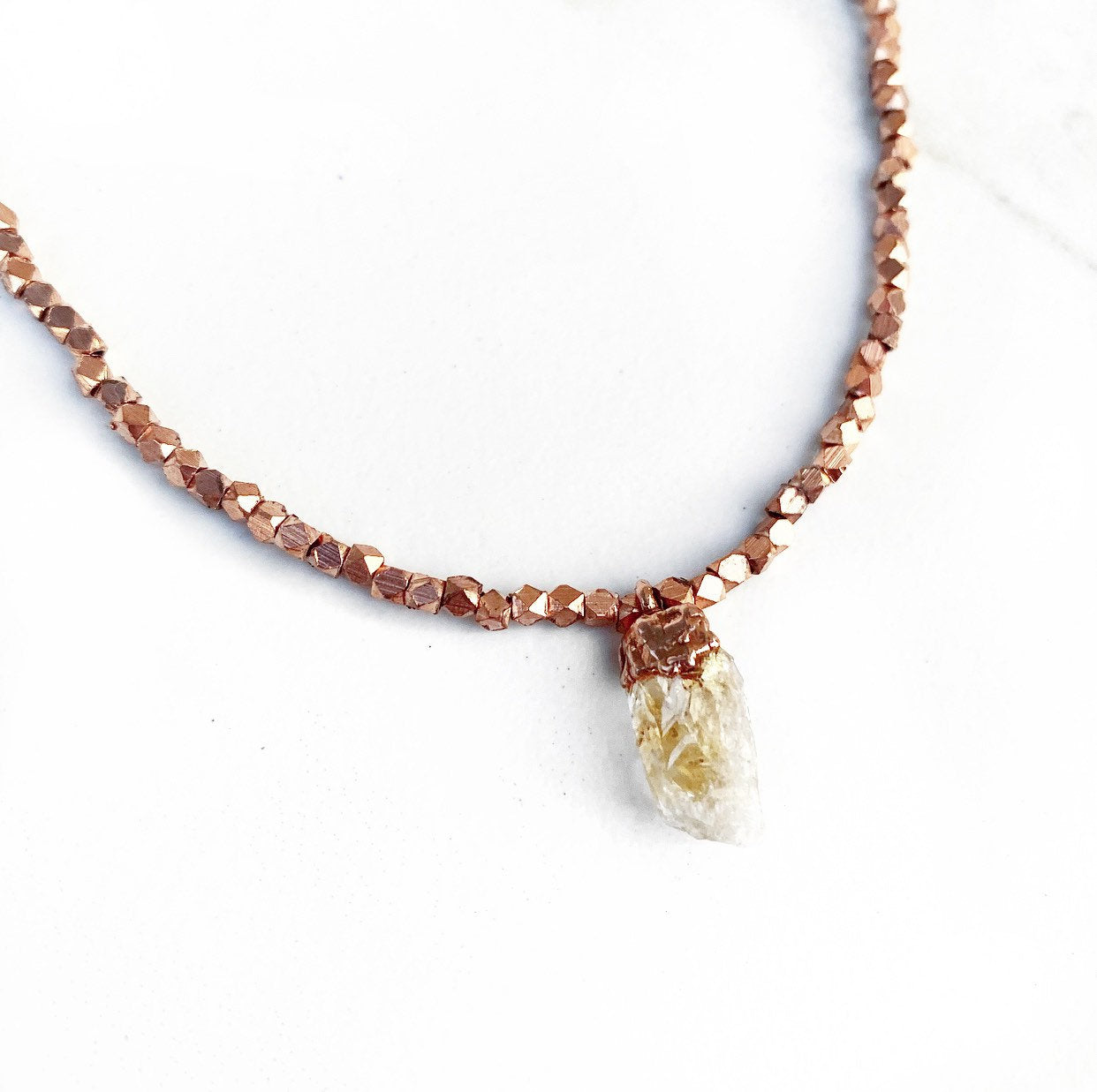 Rough Crystal Choker Necklace, Dainty Crystal Bead Choker, Raw Citrine Choker, Amethyst Stone Choker, Raw Apatite Stone Necklace