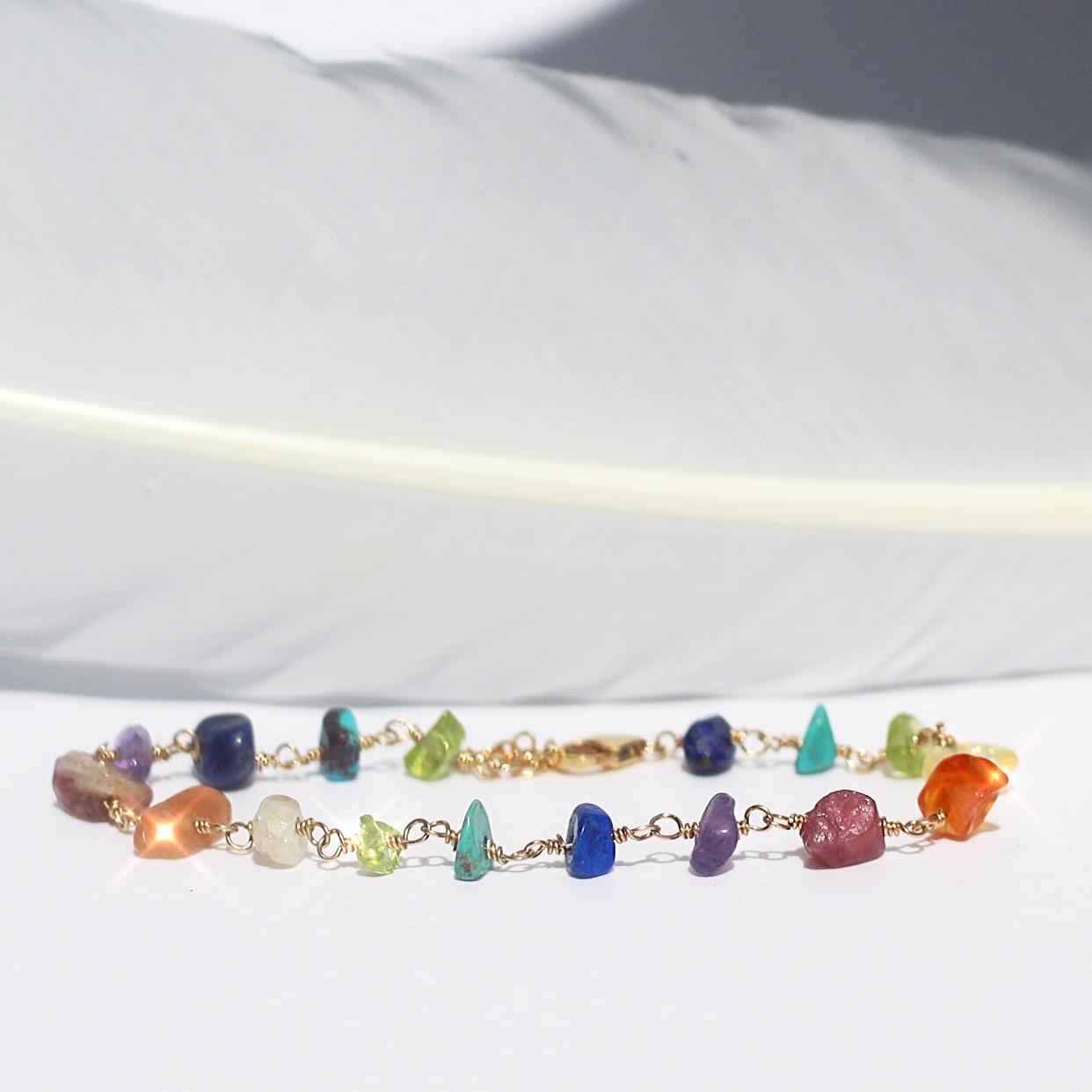 Chakra Bracelet Real Stone, Chakra Bracelets for Women, Chakra Bracelet Dainty, 7 Chakra Bracelet, Chakra Bead Bracelet, Chakra Gemstones