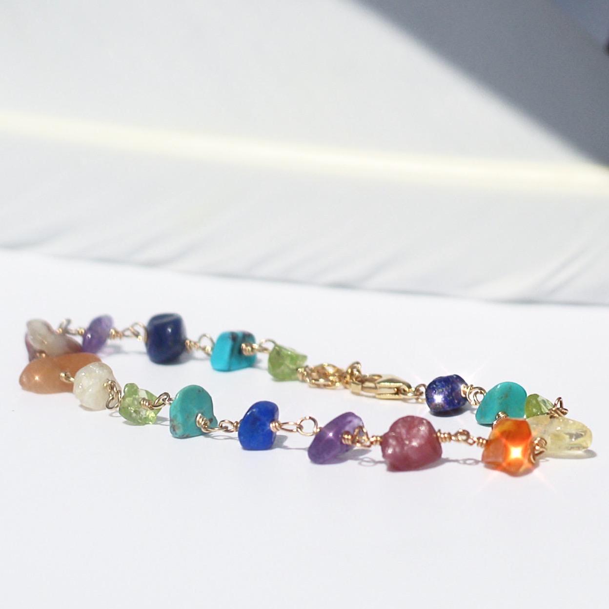 Chakra Bracelet Real Stone, Chakra Bracelets for Women, Chakra Bracelet Dainty, 7 Chakra Bracelet, Chakra Bead Bracelet, Chakra Gemstones