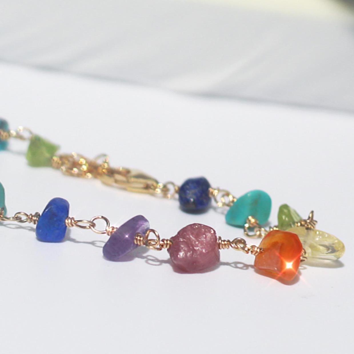 Chakra Bracelet Real Stone, Chakra Bracelets for Women, Chakra Bracelet Dainty, 7 Chakra Bracelet, Chakra Bead Bracelet, Chakra Gemstones