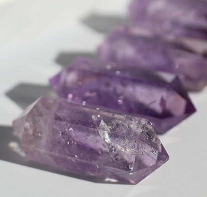 Chunky Amethyst Necklace, Big Amethyst Necklace, Amethyst Point Necklace, Purple Amethyst Point Pendant Necklace, Statement Necklace