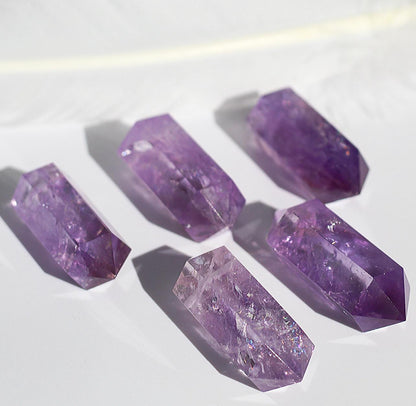Chunky Amethyst Necklace, Big Amethyst Necklace, Amethyst Point Necklace, Purple Amethyst Point Pendant Necklace, Statement Necklace