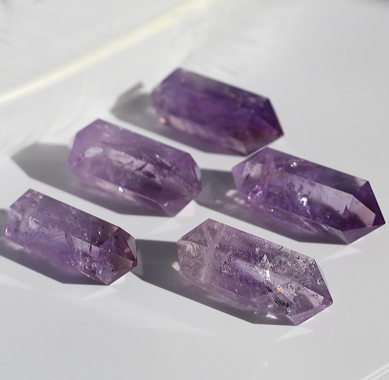 Chunky Amethyst Necklace, Big Amethyst Necklace, Amethyst Point Necklace, Purple Amethyst Point Pendant Necklace, Statement Necklace