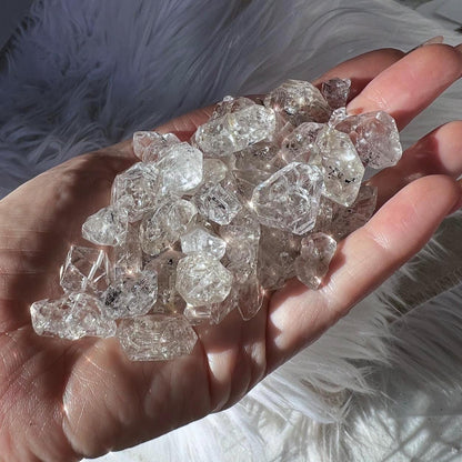 Herkimer Diamond Pendant - Choose Size & Metal: 14K Gold Filled, Silver, or 14k Rose Gold Filled