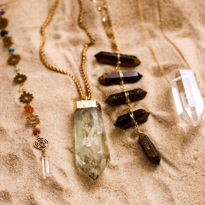 Extra Large Citrine Point Necklace, Huge Citrine Pendant, Citrine Statement Necklace