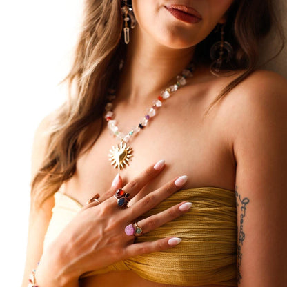 Garnet Heart Ring in Copper, Almandine Garnet Stone Ring, Deep Red Garnet Heart, Red Heart Ring, Heart Jewelry, Love Symbol Ring