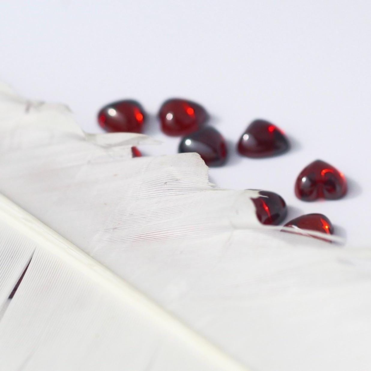 Garnet Heart Ring in Copper, Almandine Garnet Stone Ring, Deep Red Garnet Heart, Red Heart Ring, Heart Jewelry, Love Symbol Ring