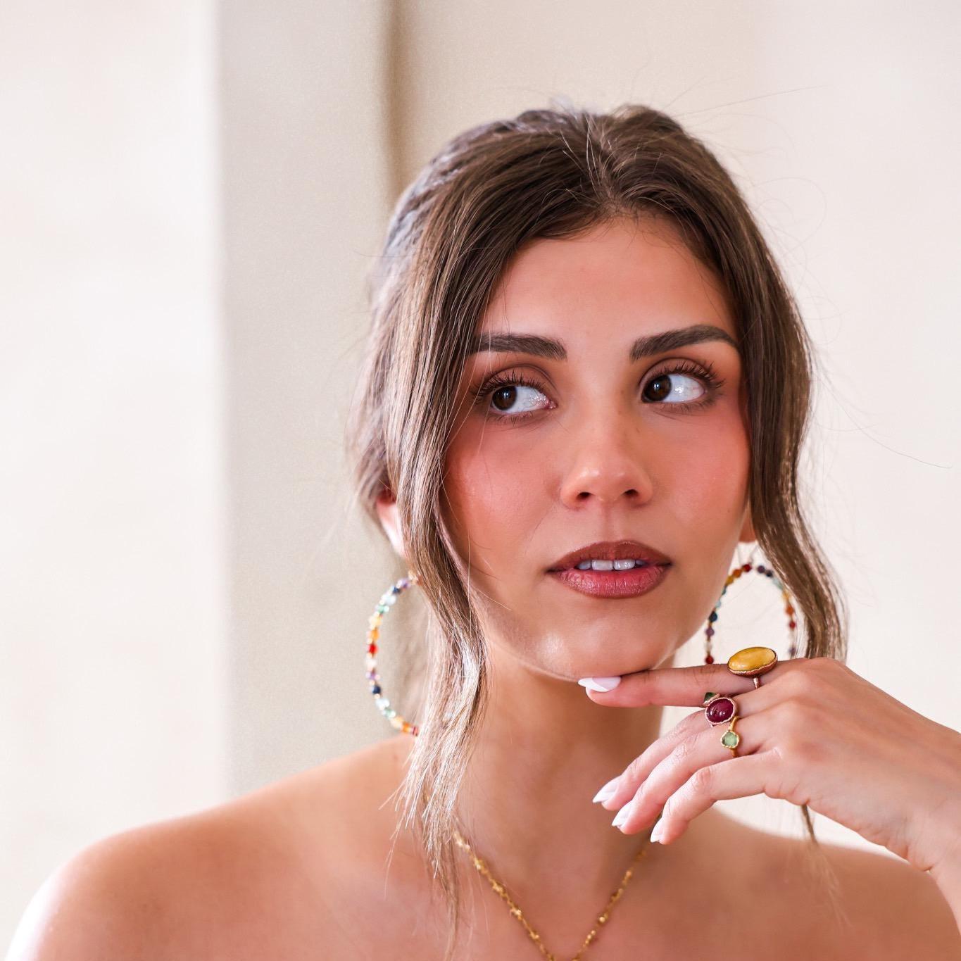 Ruby Oval Ring in Copper, July Birthstone Jewelry, Dark Pink Stone Ring, Big Ruby Stone, Polished Ruby Gemstone Ring