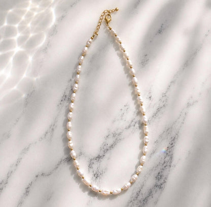 Tiny Pearl Choker, Rice Pearl Necklace, Dainty Pearl Jewelry, Delicate Freshwater Pearl Jewelry, Pearl Wedding Jewelry, Pearl Layer Choker