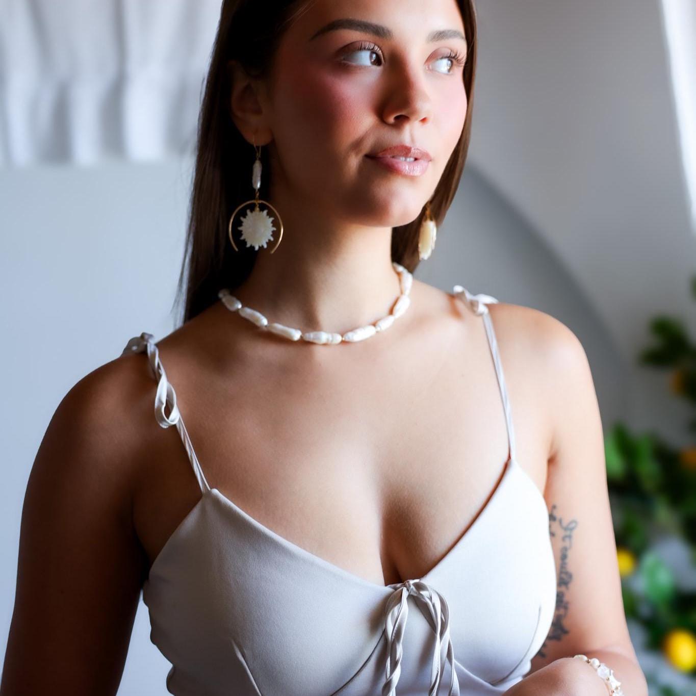 Sun and Moon Face Mother of Pearl Earrings, Sun Face Jewelry, Gold Filled Sun Earrings, Moon and Sun Earrings, Mother of Pearl Sun Earrings