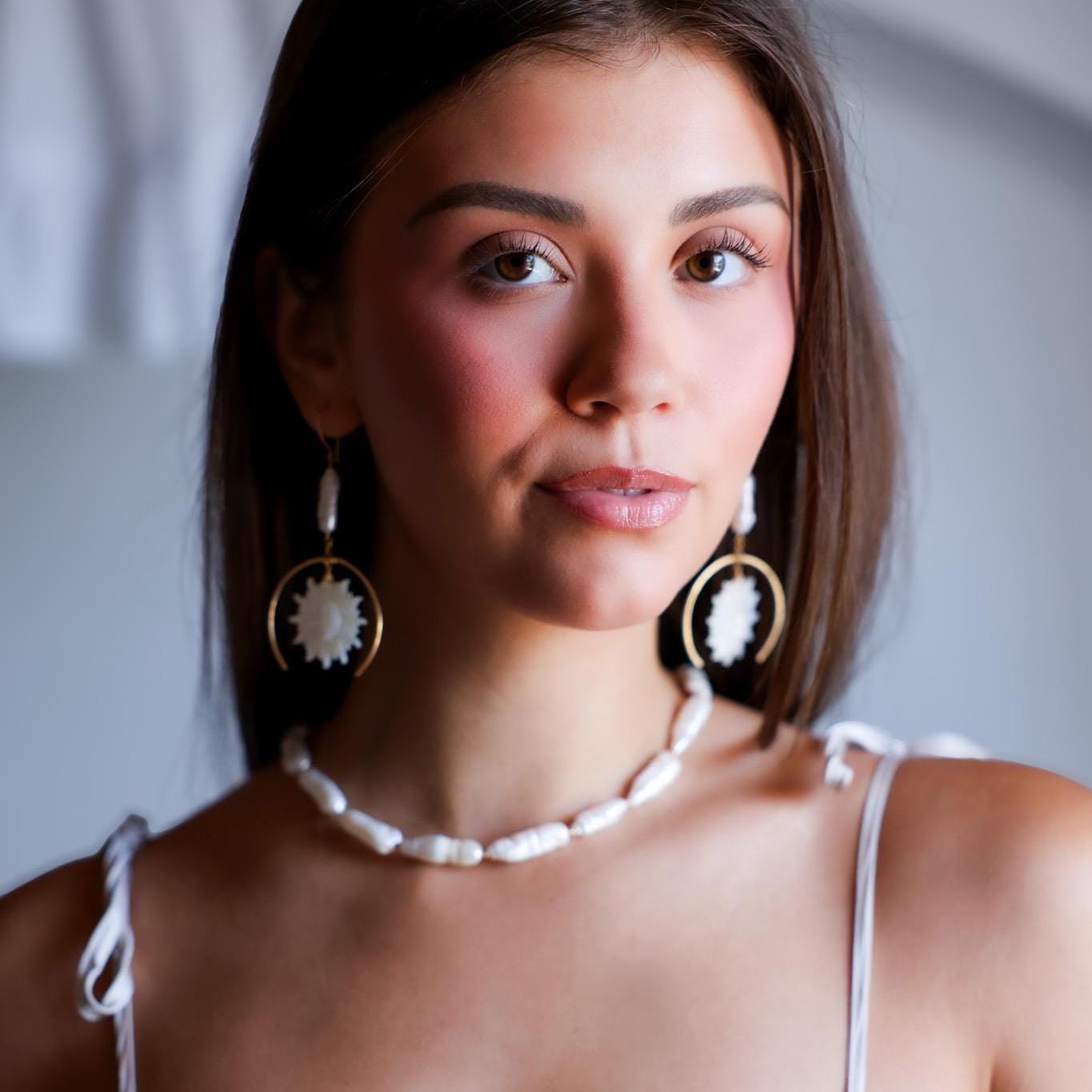 Large Biwa Pearl Choker, Stick Pearl Necklace, Freshwater Pearl Jewelry, Genuine Pearls, Pearl Layering Choker, Wedding Jewelry, Real Pearls