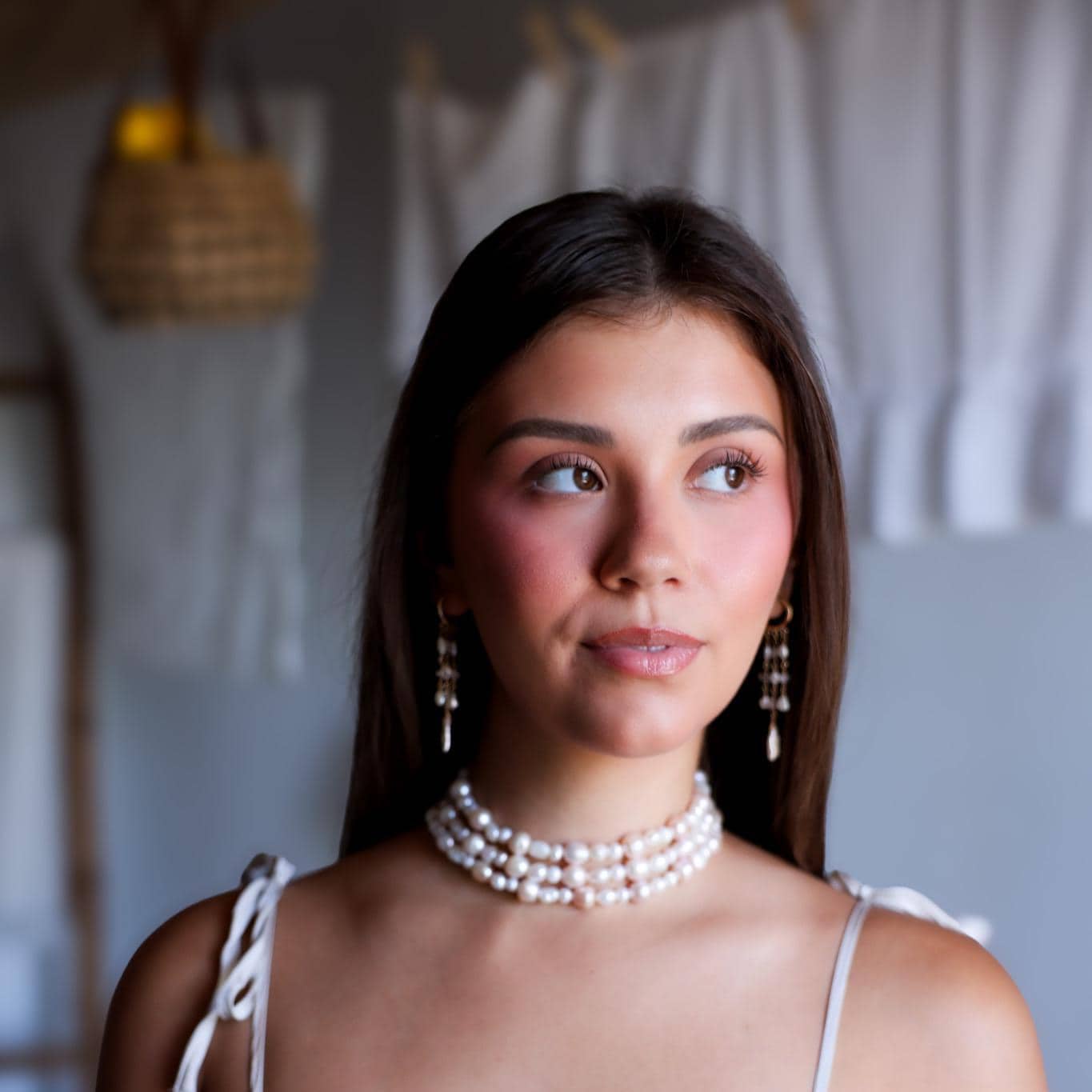 Pearl Wrap Choker, Triple Wrap Statement Choker, Convertible Wrap Pearl Necklace, Multi Wrap Freshwater Pearl Layering Necklace