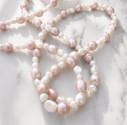 Pearl Wrap Choker, Triple Wrap Statement Choker, Convertible Wrap Pearl Necklace, Multi Wrap Freshwater Pearl Layering Necklace
