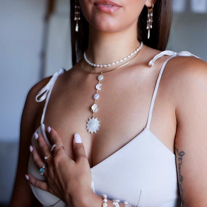 Pearl Fringe Earrings, Pearl Huggie Earrings, Pearl Drop Tassel Earrings, Freshwater Pearl Cascade Earrings, Boho Bride Earrings