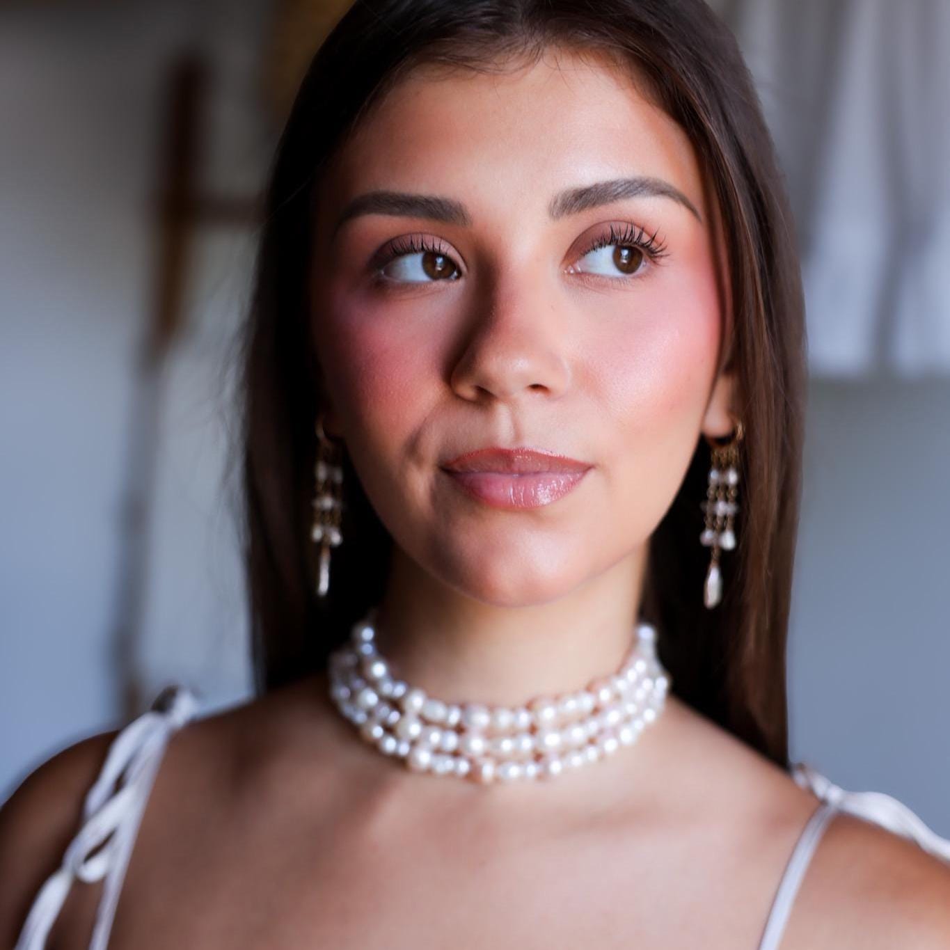 Pearl Wrap Choker, Triple Wrap Statement Choker, Convertible Wrap Pearl Necklace, Multi Wrap Freshwater Pearl Layering Necklace