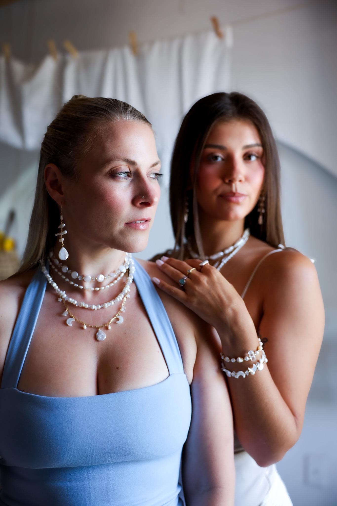 Pearl and Crystal Confetti Choker, Unique Pearl Necklace, Boho Pearl Choker, Layer Choker, Wedding Choker Necklace
