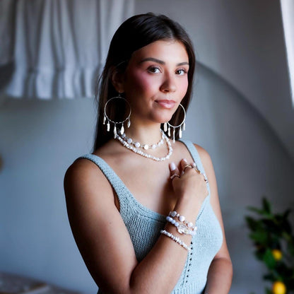 Pearl and Crystal Confetti Choker, Unique Pearl Necklace, Boho Pearl Choker, Layer Choker, Wedding Choker Necklace