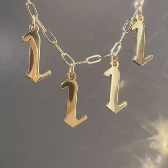 Angel Number Necklace, Angel Number Jewelry, Angel Numbers, Customizable Angel Number Necklace, Good Luck Jewelry, Spiritual Gift for Her