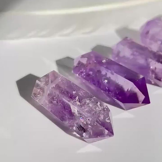 Chunky Amethyst Necklace, Big Amethyst Necklace, Amethyst Point Necklace, Purple Amethyst Point Pendant Necklace, Statement Necklace